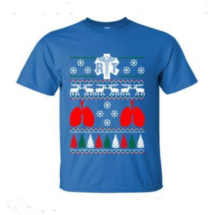 AGR Respiratory Rt Ugly Christmas Sweater Xmas – Ultra-Cotton T-Shirt