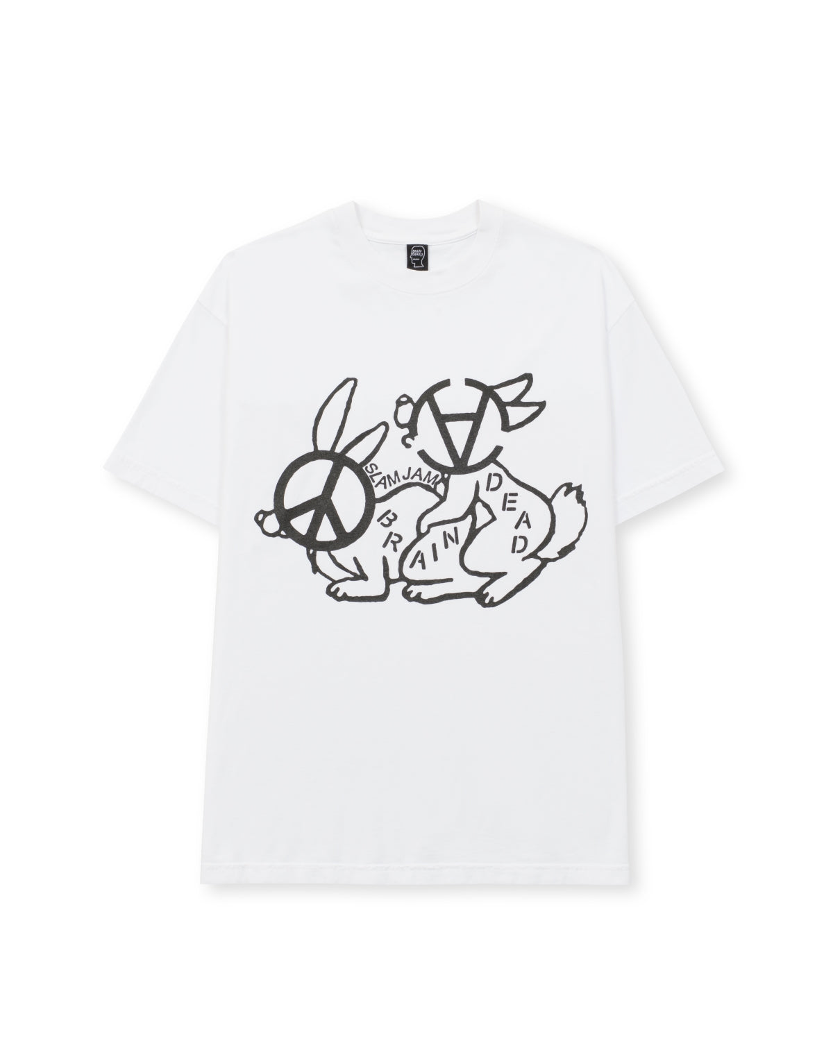 Brain Dead X Slam Jam Anarchy Bunny Love T-Shirt – White