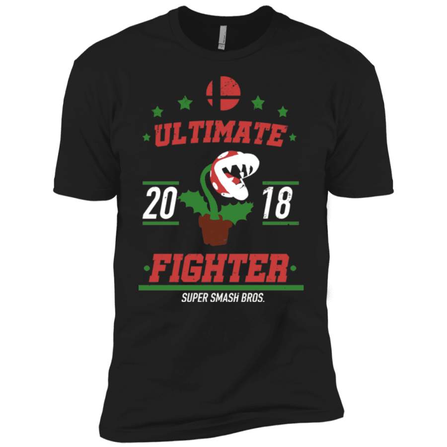 Ultimate Fighter Piranha Plant Men’s Premium T-Shirt