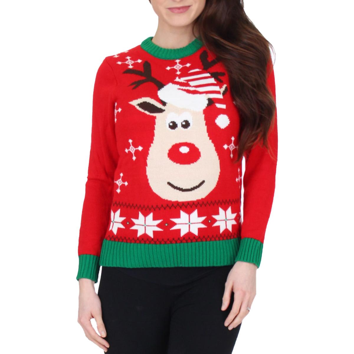 Womens Graphic Crewneck Ugly Sweater