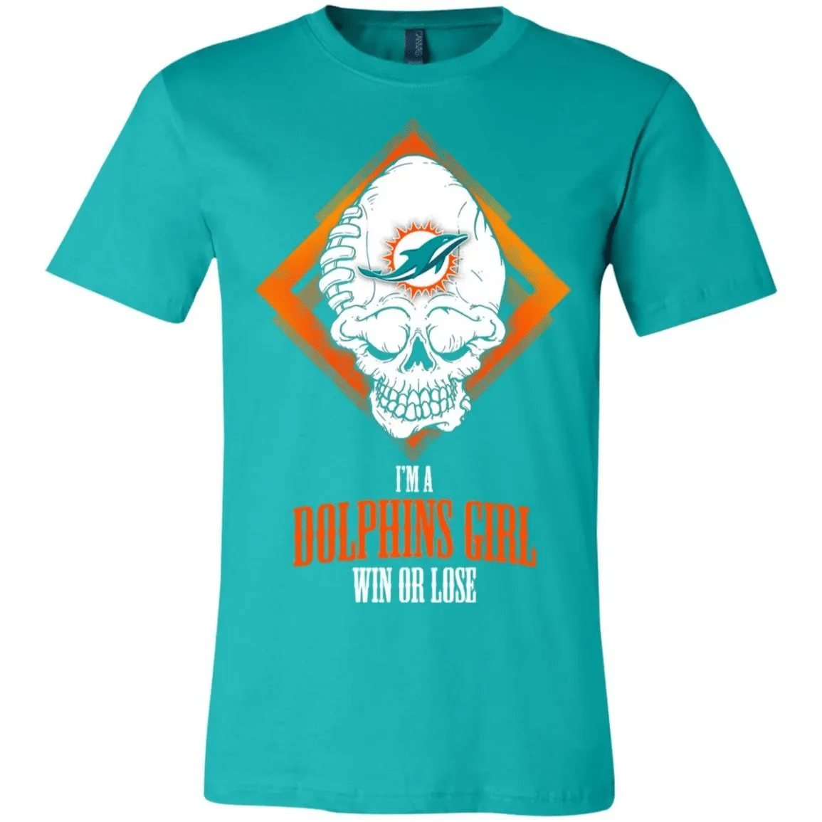 Miami Dolphins Girl Win Or Lose T Shirts