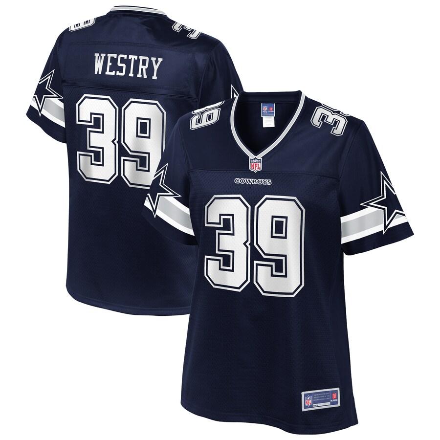 Chris Westry Dallas Cowboys NFL Pro Line Womens Team Player Jersey – Navy