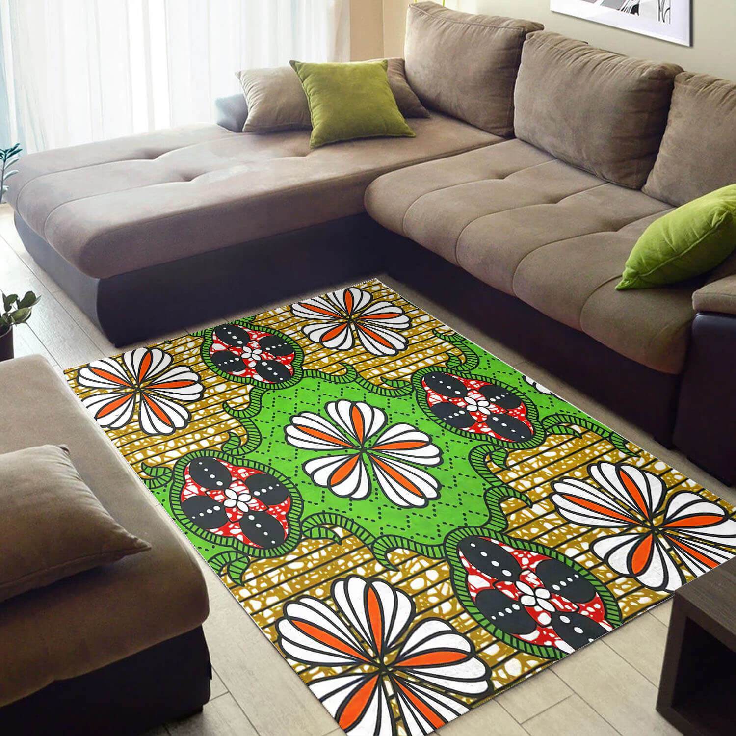 Nice African American Rug Attractive Afrocentric Art African Design Floor Rug African Living Room Decor WBG3146