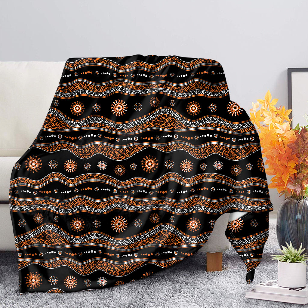 Australian Aboriginal Art Pattern Print Blanket