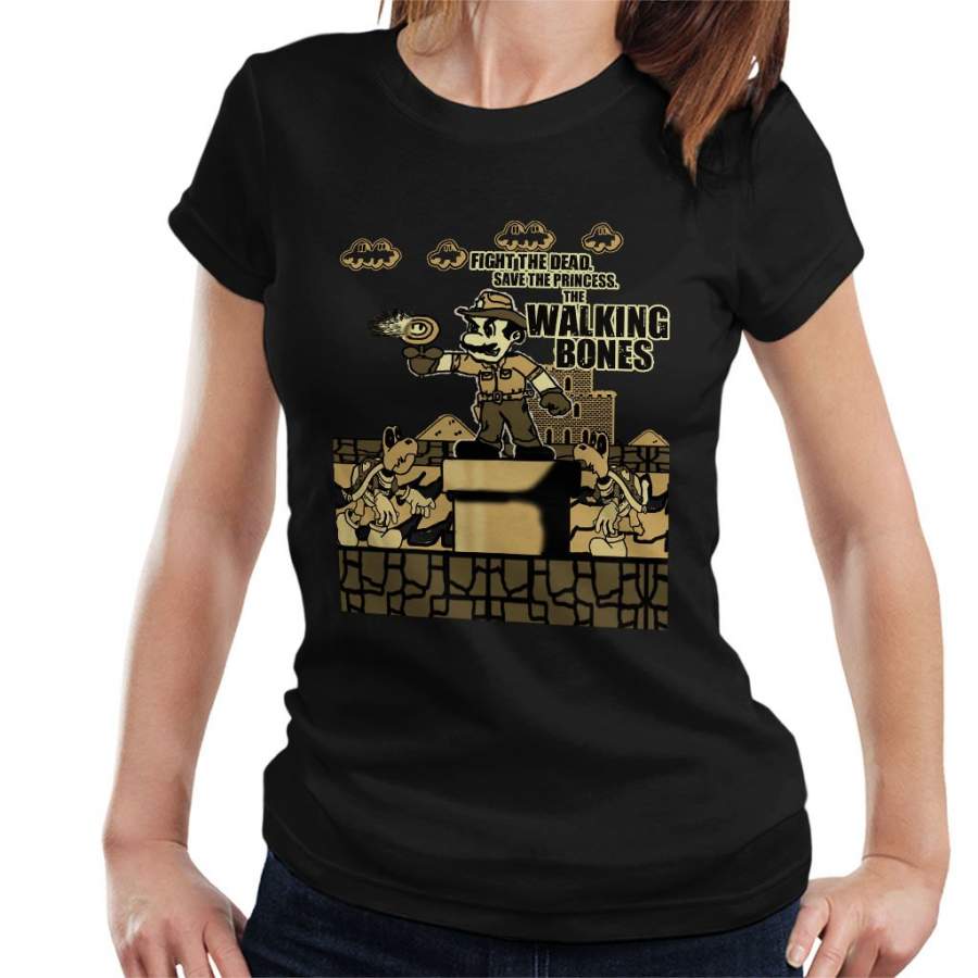 Super Mario Walking Dead Mix Women’s T-Shirt