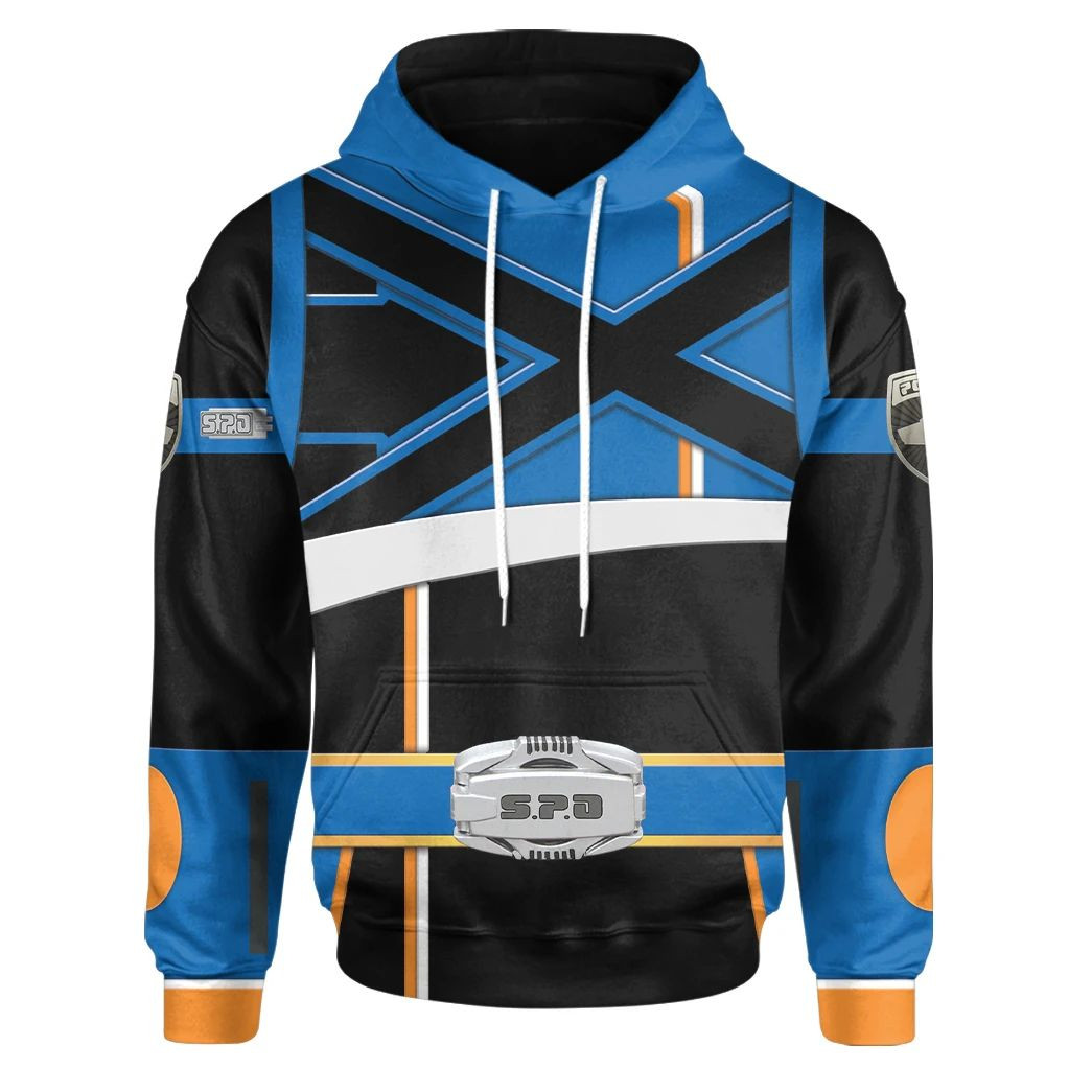 3D Power Rangers Soul Of The Dragon S.P.D Dekaranger Zkue Custom Hoodie