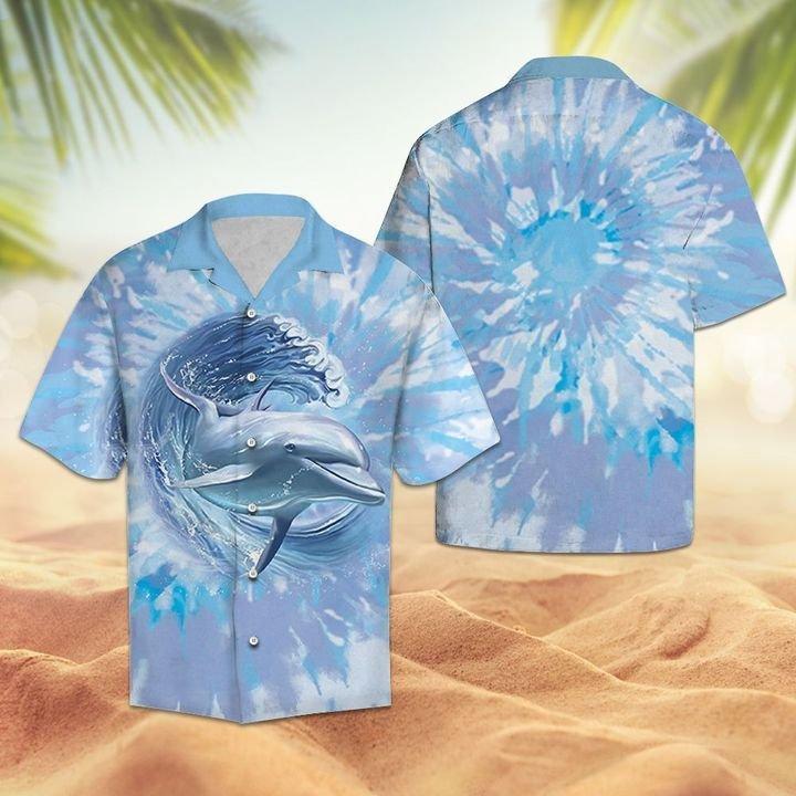 Dolphin Aloha Hawaiian Shirts For Men & For Women |  Hw1044