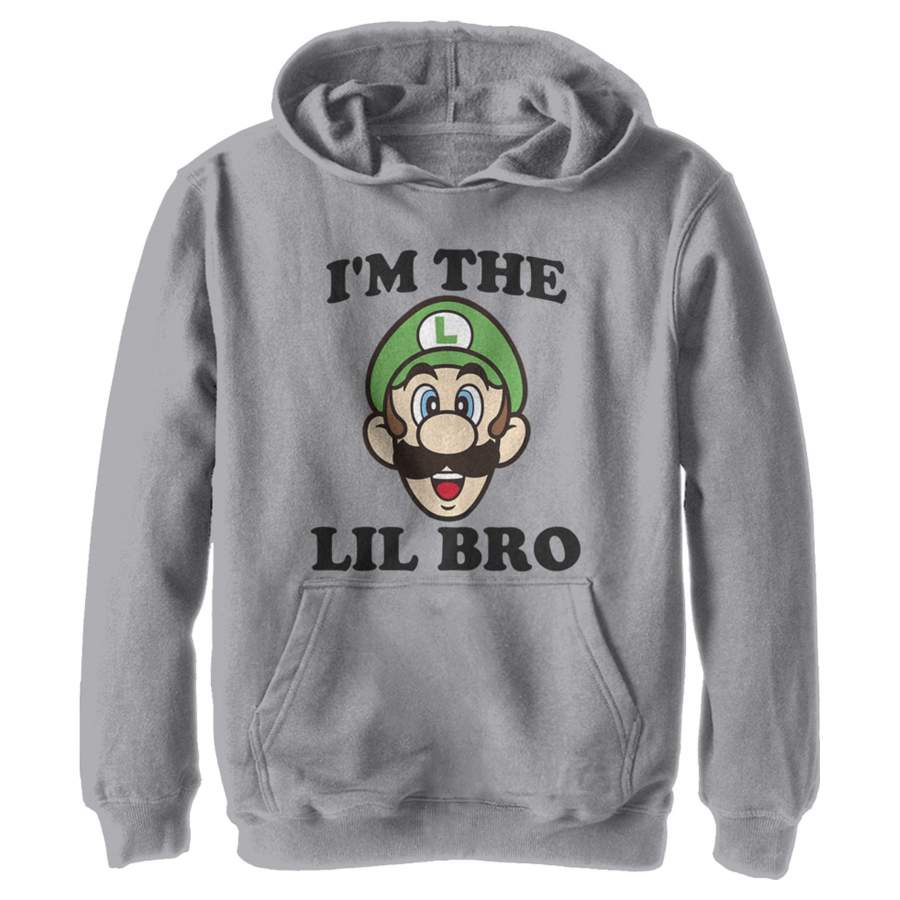 Nintendo Boy’s Luigi Little Brother  Lightweight Hoodie