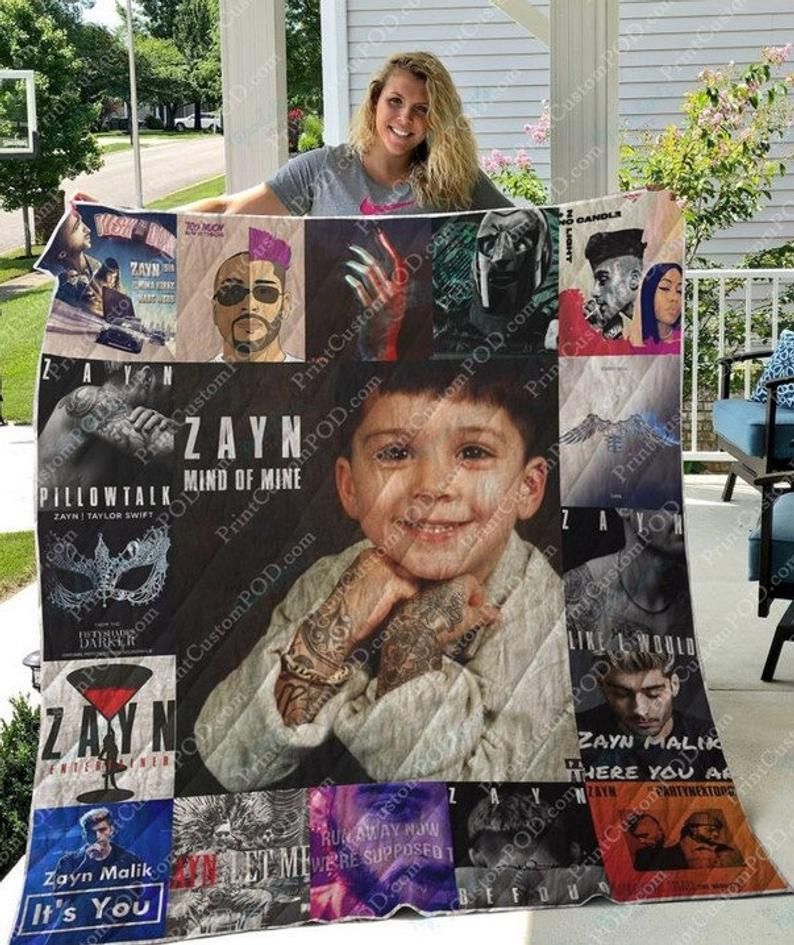 Zayn Malik Albums For Fans Music Fan For Best Friend For Daughter For Son For Dad Fleece Quilt Blanket Personalized Home Decor