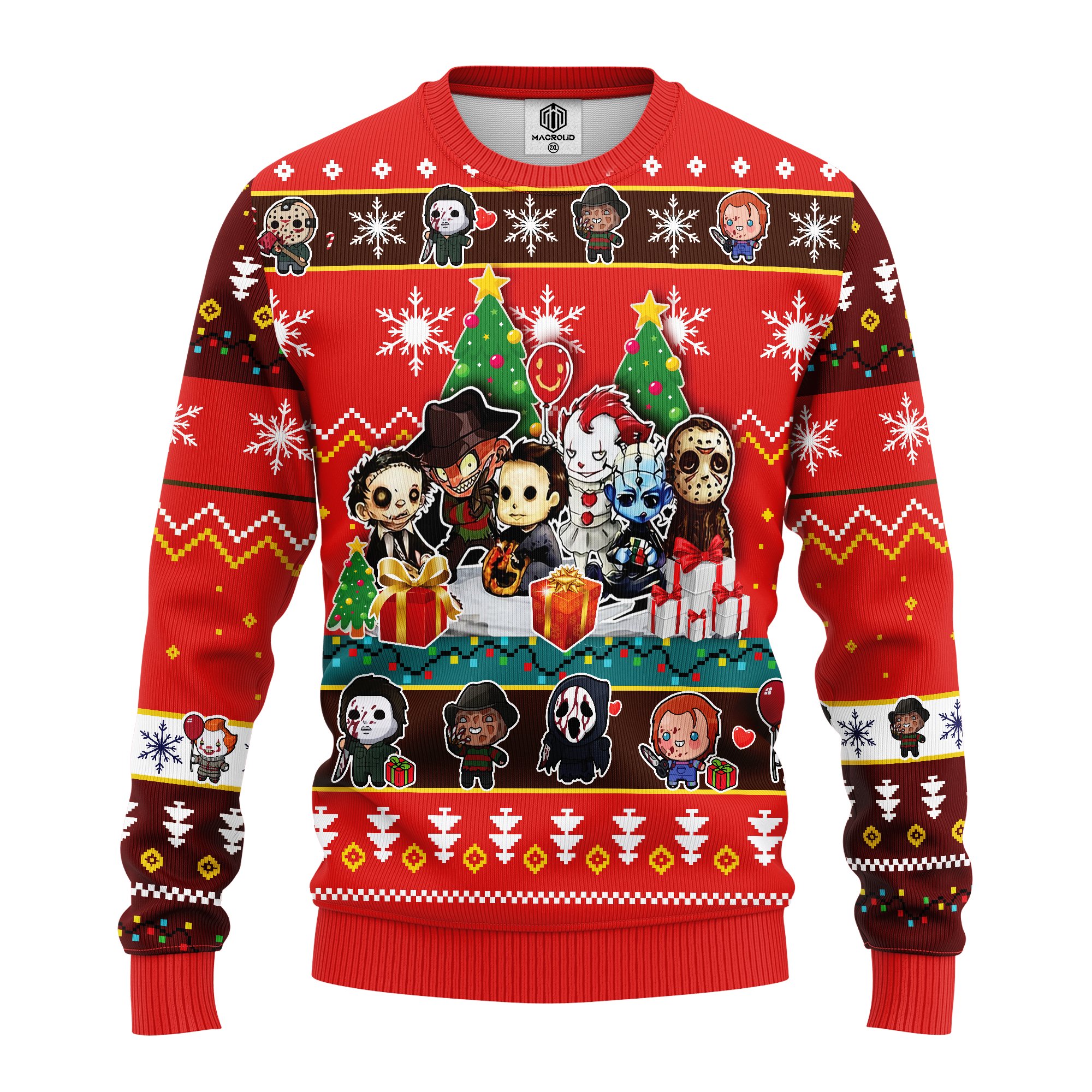 chibi horror halloween ugly christmas sweater – Amazing Gift idea – thanksgiving gift