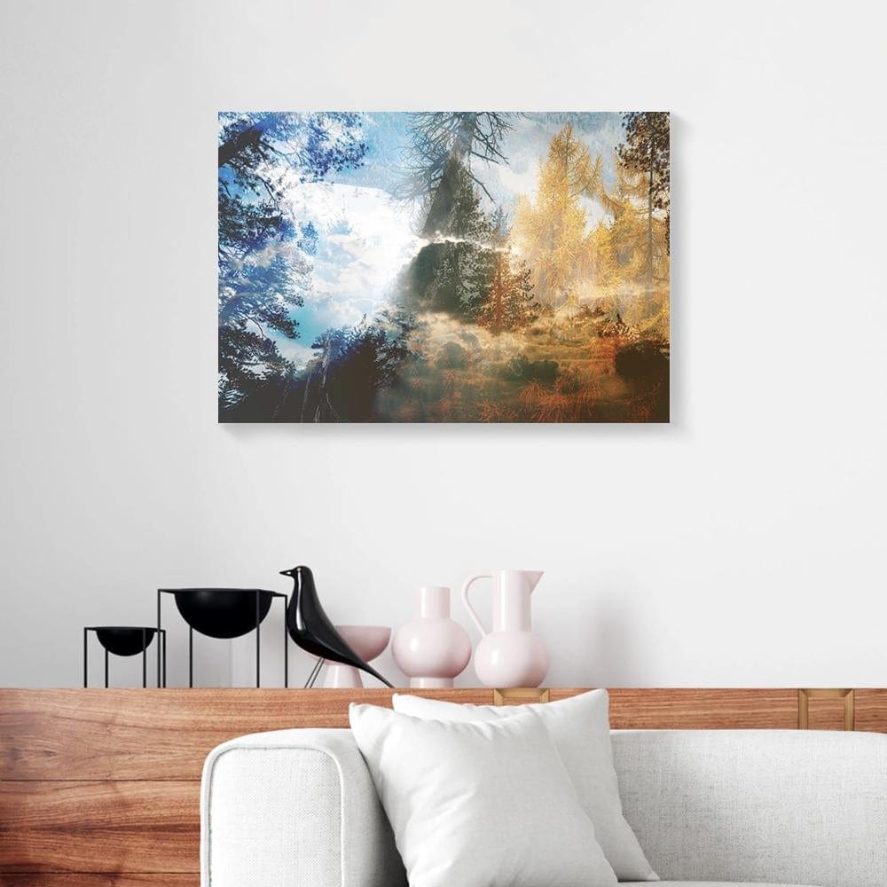 Canvas Art Prints Forest Calm Full Printing Abstract Wall Art Canvas Wall Art Home Decor