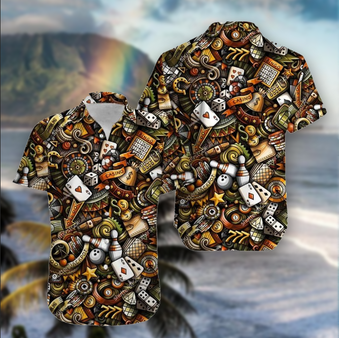 Casino Poker Aloha Hawaii Shirt Ha37090