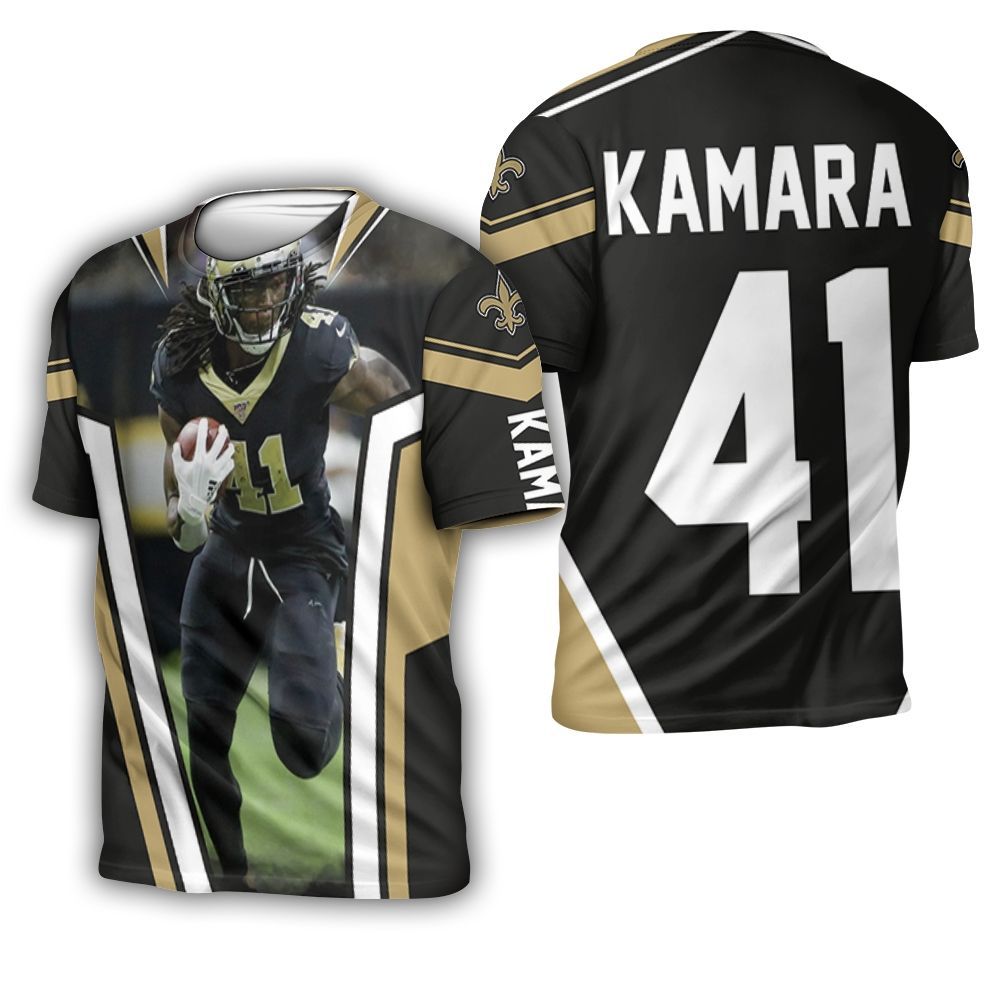 New Orleans Saints Alvin Kamara 41 3D T-Shirt