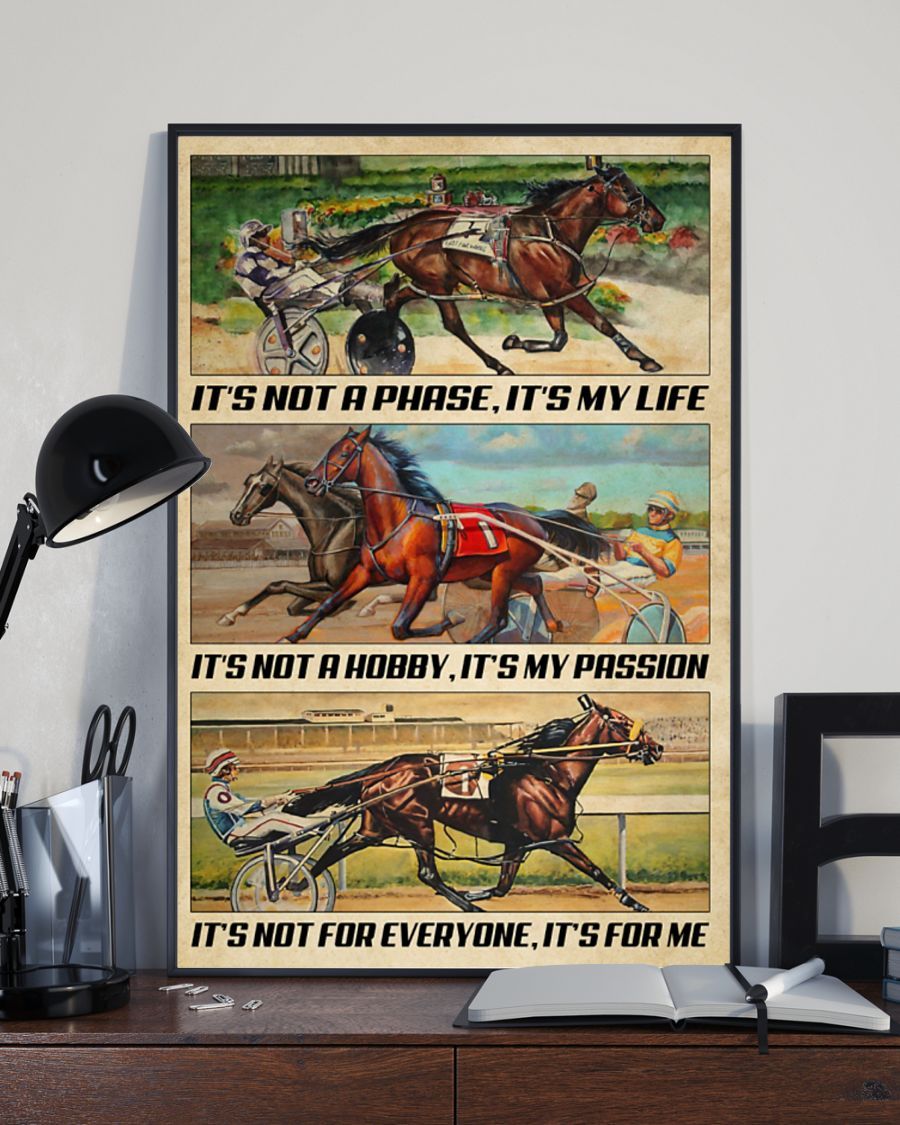 Harness Racing It’s My Life Canvas & Poster
