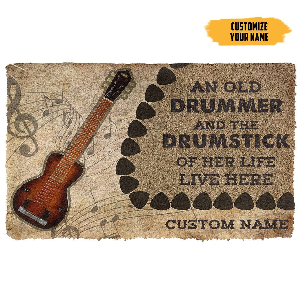 Gearhumans 3D Steel Guitars Guitars An Old Guitarist Custom Doormat