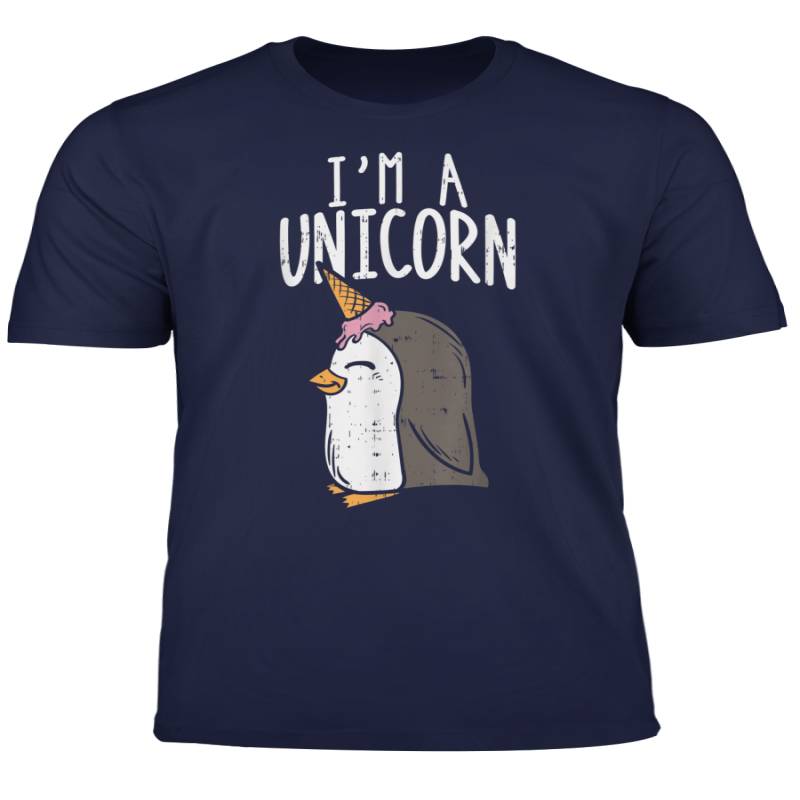 Im A Unicorn Penguin Funny Ice Cream Cone Bird Lover Gift T Shirt