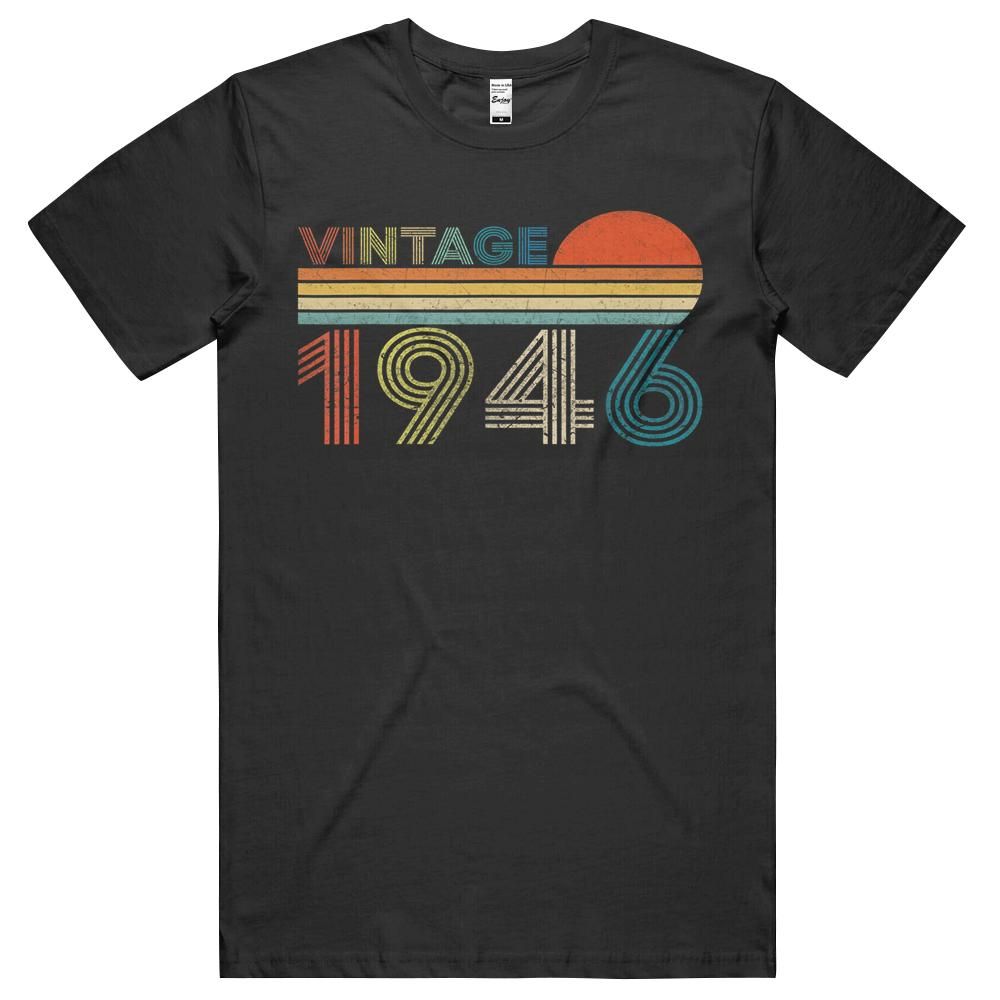 74 Years Old 74th Birthday Gift Awesome Since Vintage 1946 T-shirt