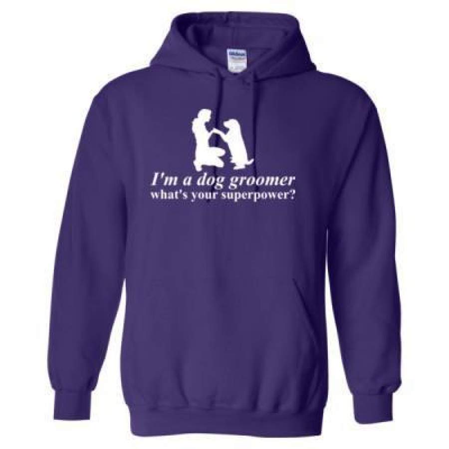 AGR I Am A Dog Groomer Whats Your Superpower Women – Heavy Blend™ Hooded Sweatshirt