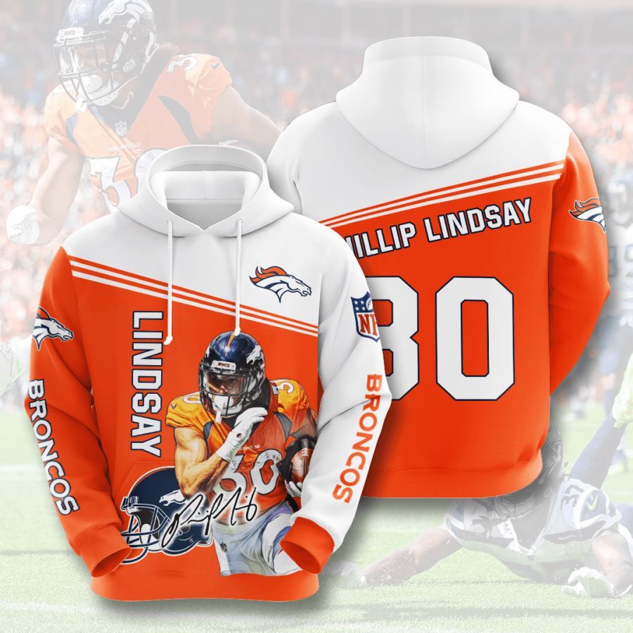 Denver Broncos No552 Custom Hoodie 3D