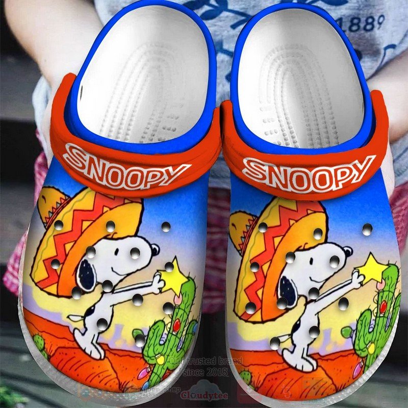 Snoopy Peanuts With Star Crocs Crocband Clog Comfortable Water Shoes ...