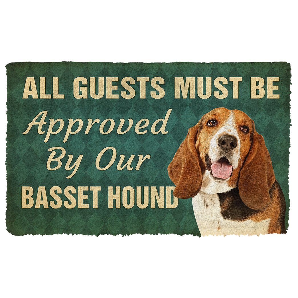 Gearhumans  Gearhuman 3D Must Be Approved By Our Basset Hound Pinscher Custom Doormat