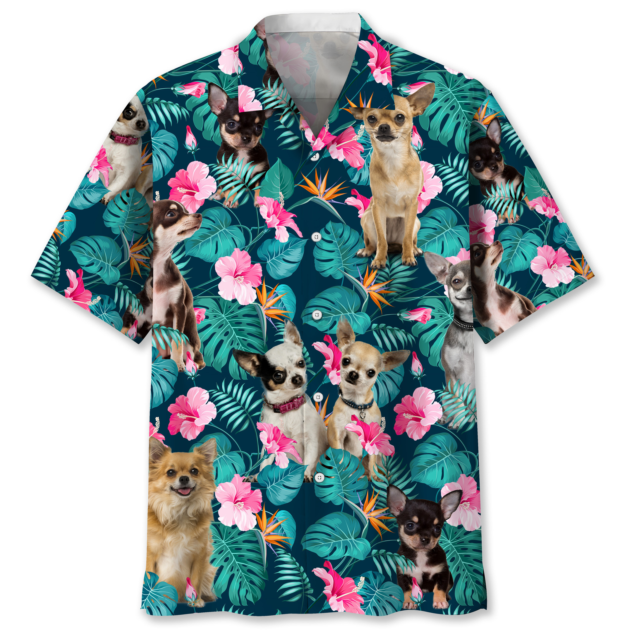 Chihuahua Tropical Hawaii Shirt Ha65131