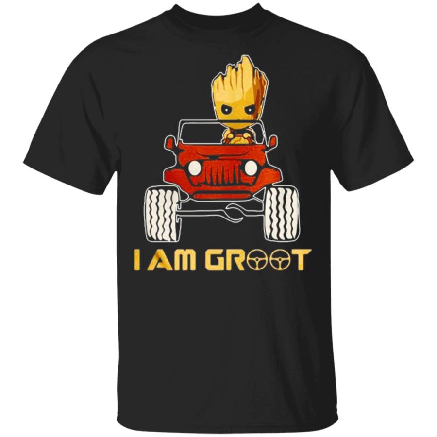 I Am Groot with Jeep T Shirt