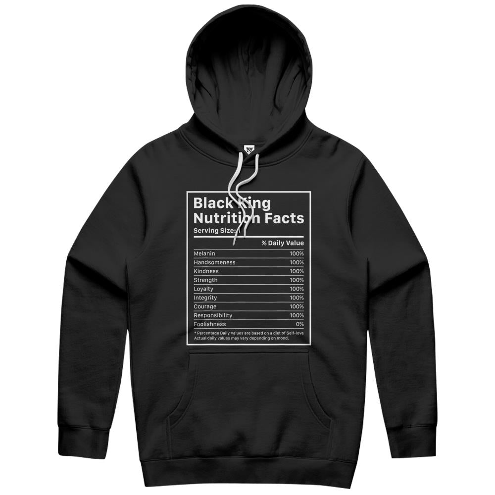 Nutritional Facts Shirt, Nutritional Facts Hoodie, Black King Nutrition Facts Shirt, Black King Nutritional Facts Black History Month Shirt Hoodie