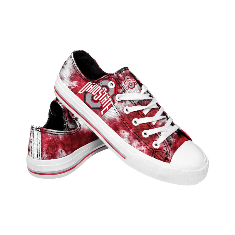 Ohio State Buckeyes NCAA Womens Low Top Tie-Dye Canvas Shoe