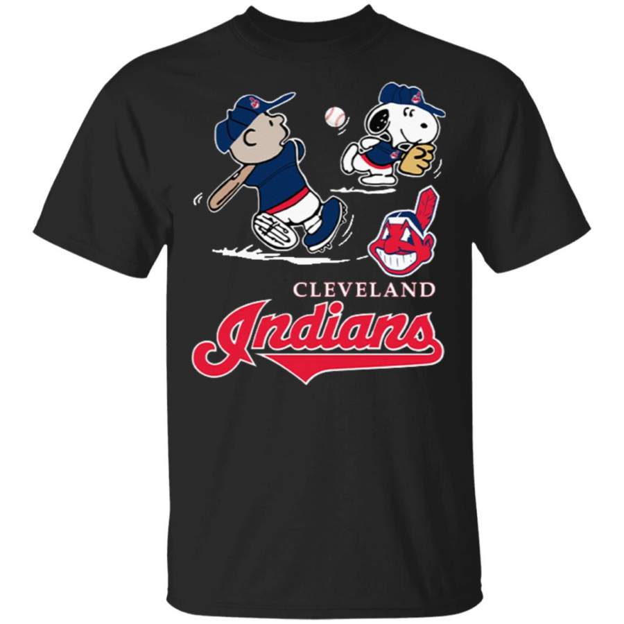 Charlie Brown Snoopy Cleveland Indians T-Shirt, long sleeve, hoodie, tank