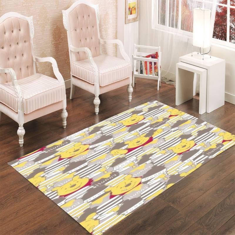 POOH WALLPAPER LIVING ROOM CARPET RUGS