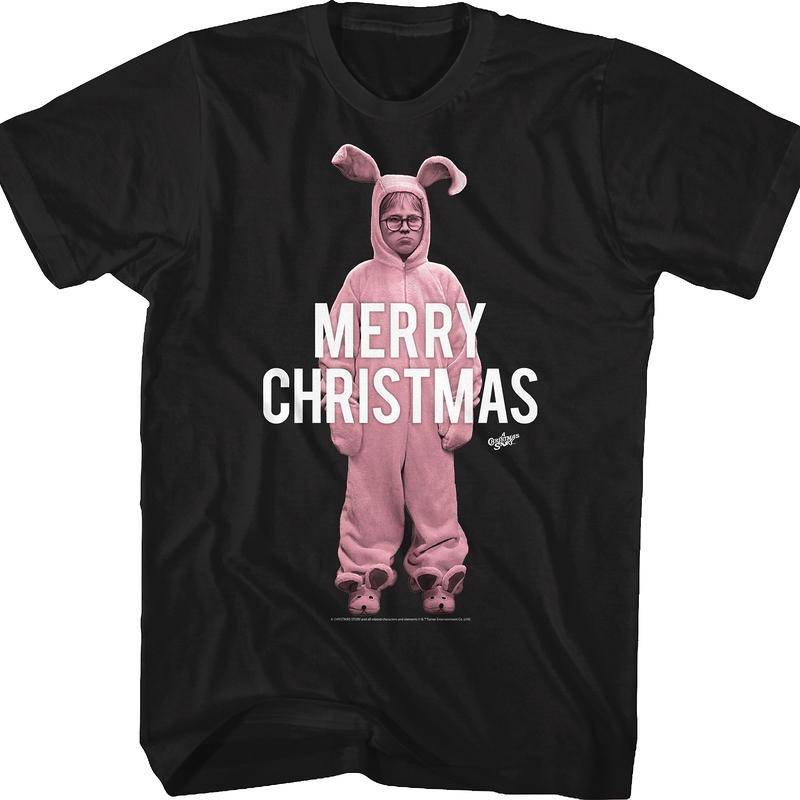 Pink Bunny Christmas Story Shirt