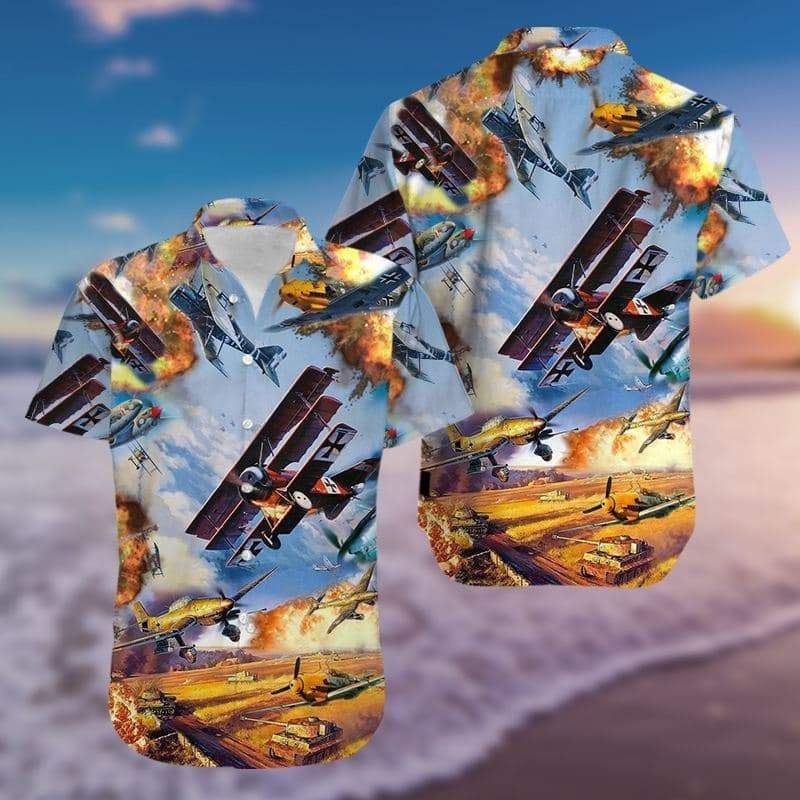 Get Now Hawaii Aloha Shirts Airplane On War H Ha10556