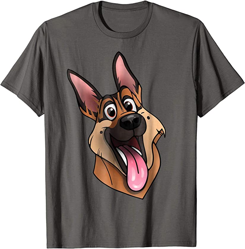 Cute German Shepherd Dog Happy Puppy T-shirt