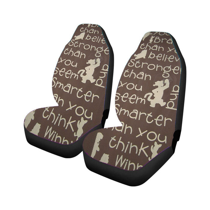 Winnie The Pooh Quotes 4 Car Seat Covers