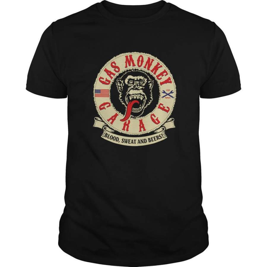 Gas monkey garage blood sweat beers shirt