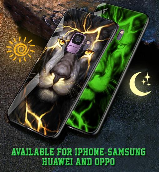 Wolf And Lion Luminous Phone Case All Over Printed(58514)