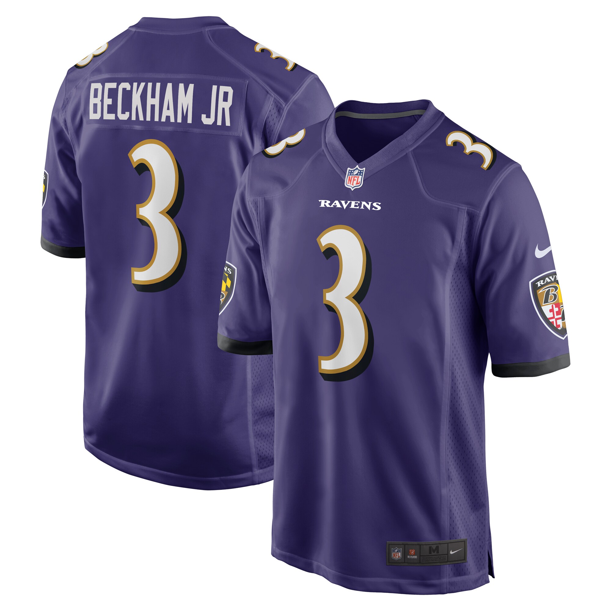 Odell Beckham Jr. Baltimore Ravens Game Jersey – Purple