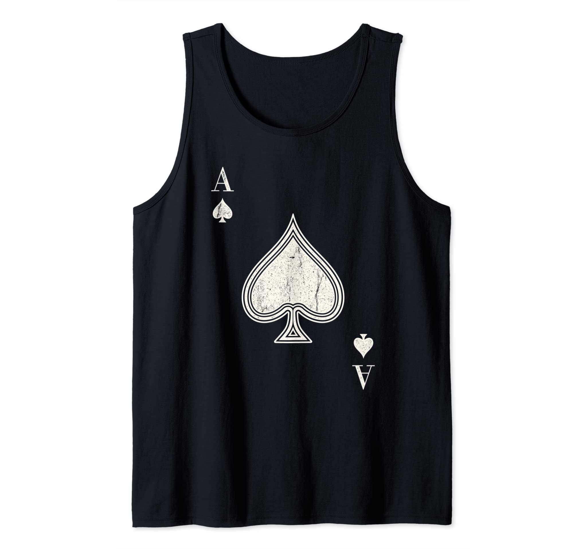 Ace of Spades Tshirt Blackjack Cards Poker 21 Tank Top