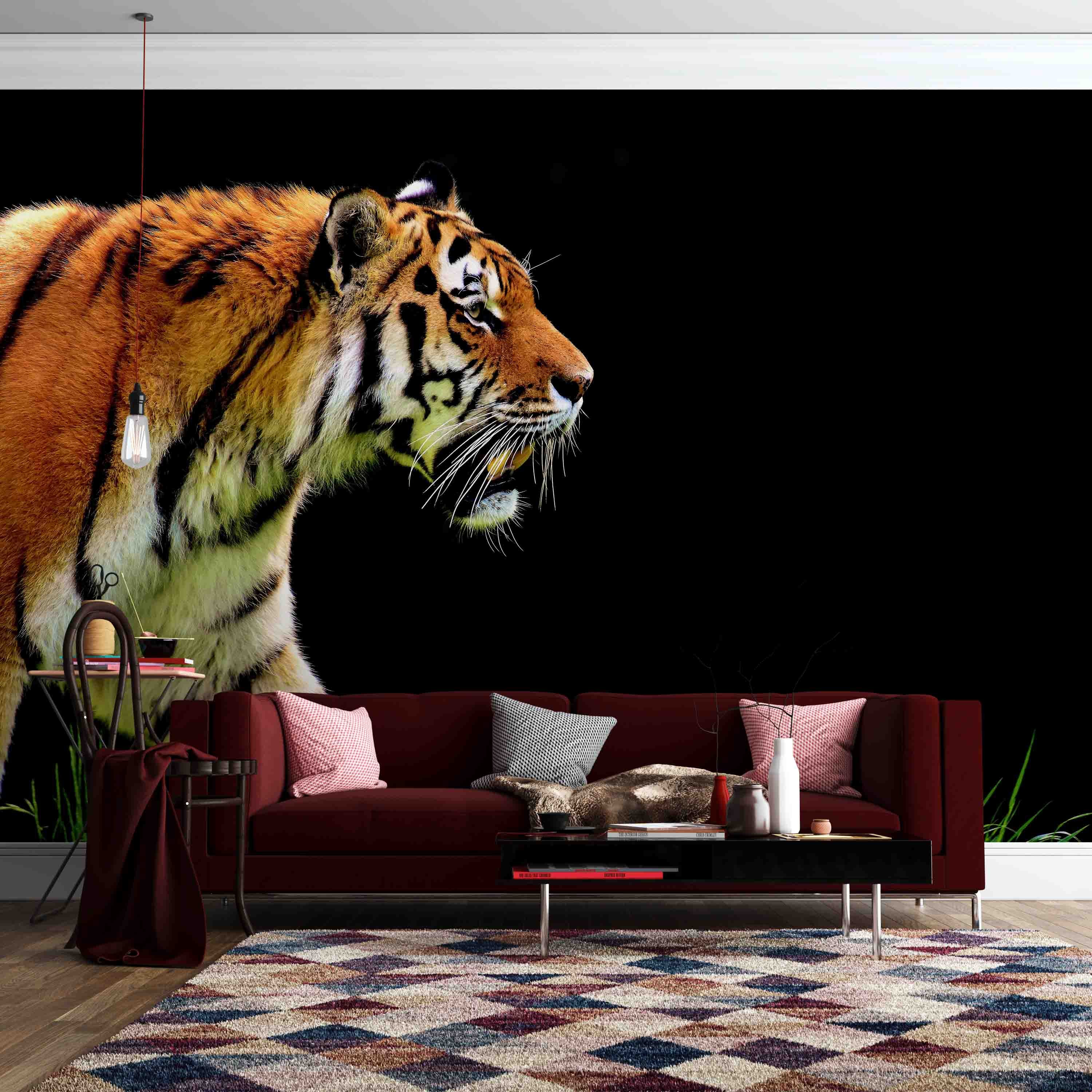 3D Tiger Wall Mural Wallpaper Sf90