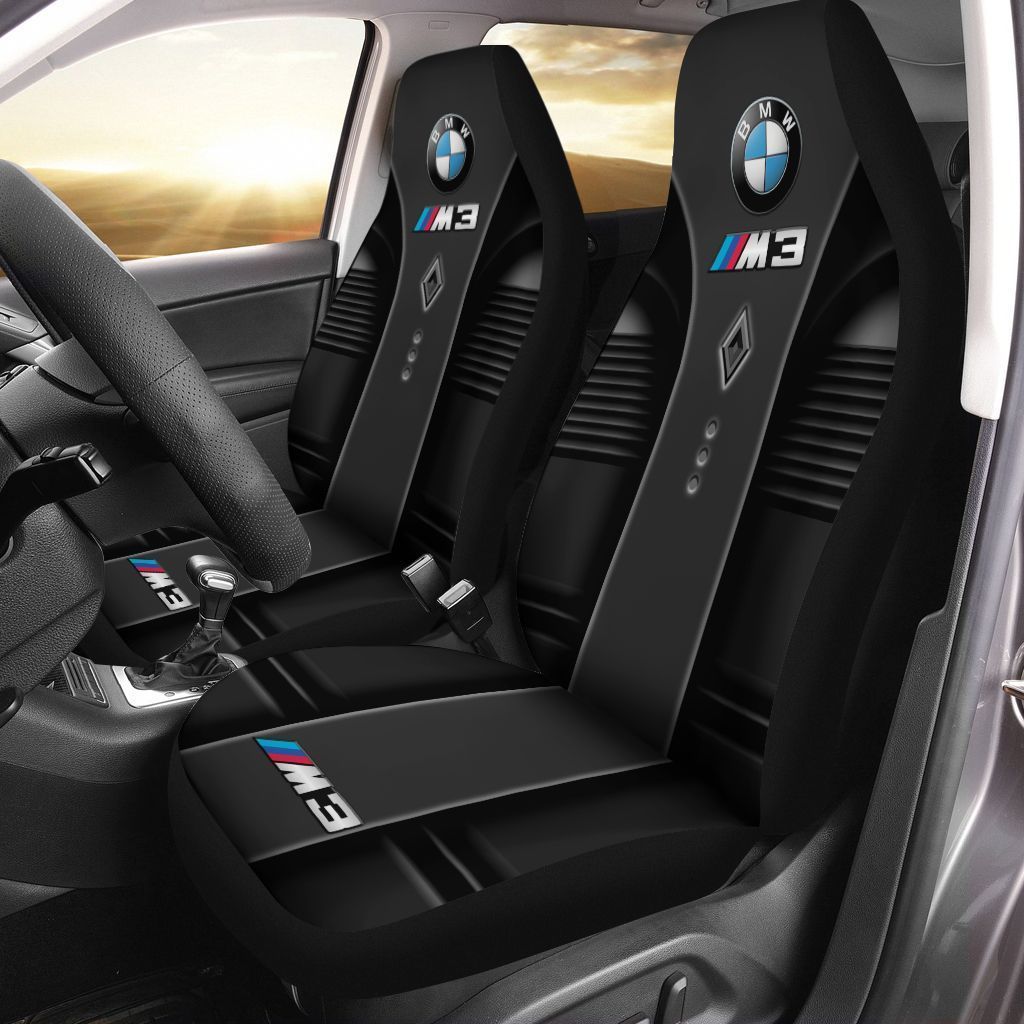 BMW M3 TTT-HT Car Seat Cover (Set of 2) Ver 2 (Black)