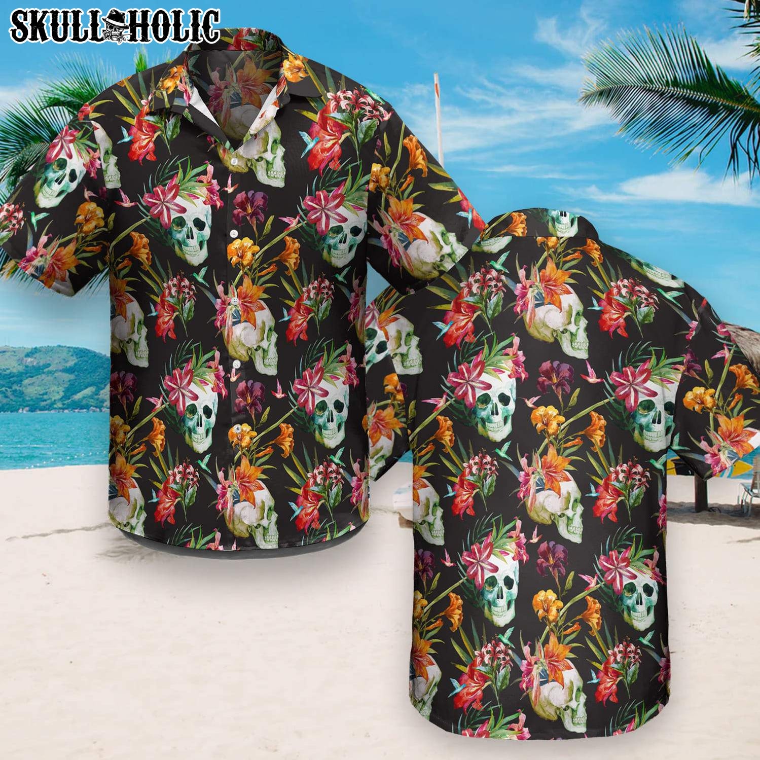 Skl Tropical Flower Hawaiian Shirt Ha90601