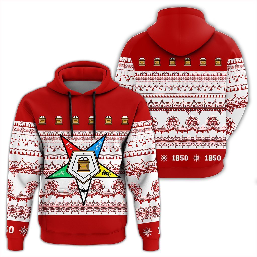 Greek Life Hoodie – Order Of The Eastern Star Xmas Establish Year Pullover