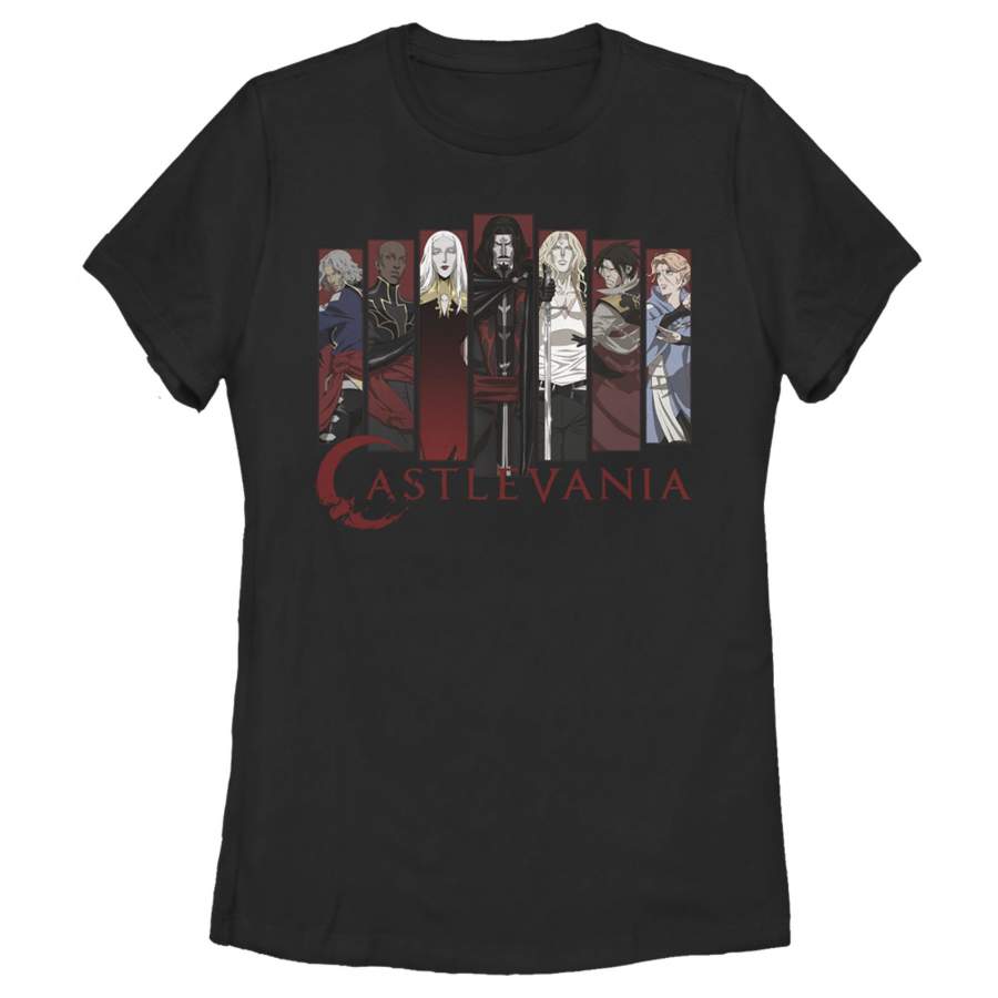 Castlevania Women’s Full Character Panels  T Shirt