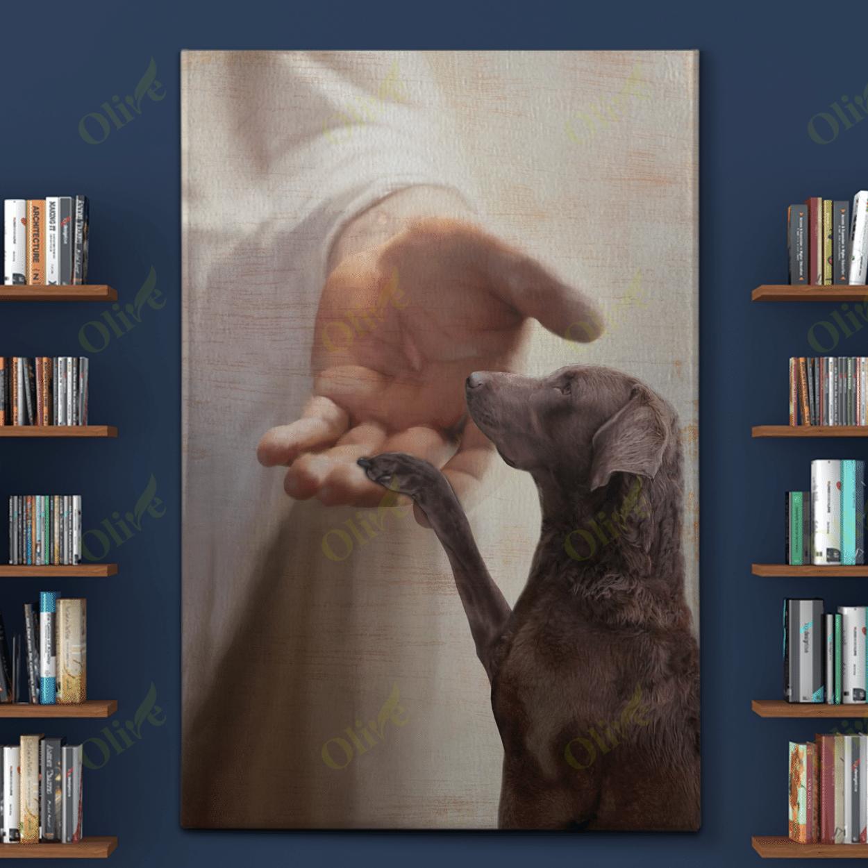 Chesapeake Bay Retriever – Take My Hand Canvas And Poster | Wall Decor Visual Art