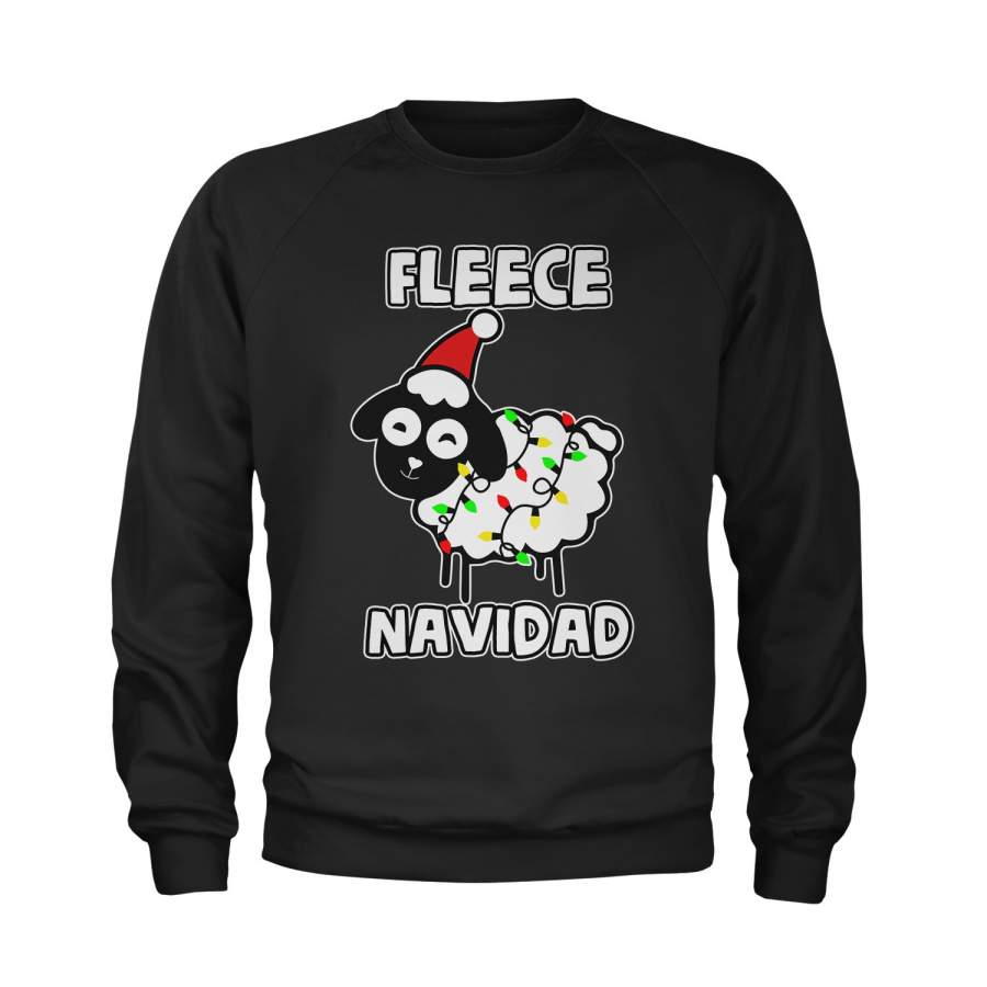 Sheep Fleece Navidad Ugly Christmas Youth-Sized Crewneck Sweatshirt