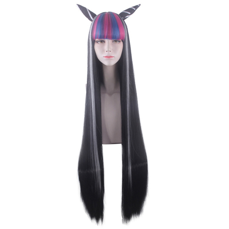 Anime Danganronpa Ibuki Mioda Cosplay Costume Girls Dress Uniform Wig Woman Halloween Carnival Party Clothes alx