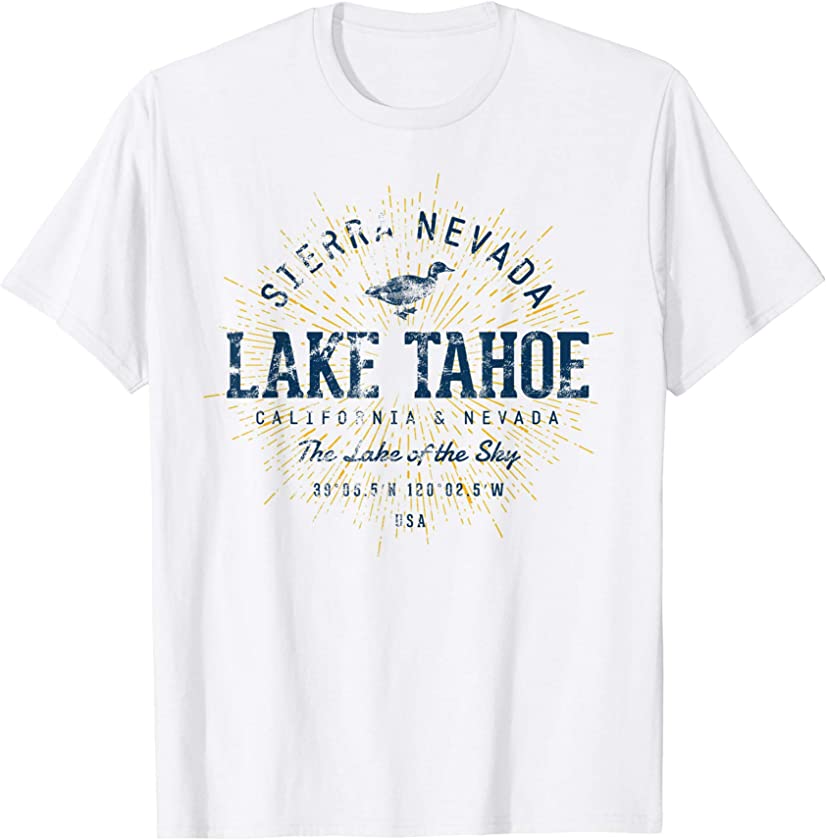 Vintage Retro Style Lake Tahoe T-Shirt