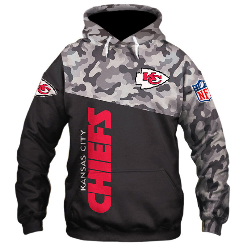 Kansas City Chiefs Military Hoodie 3D