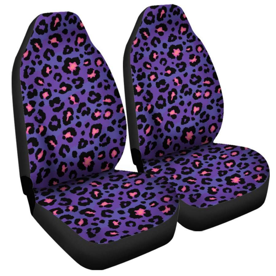 Purple And Pink Leopard Print Universal Fit Car Seat Covers Oralie Shop